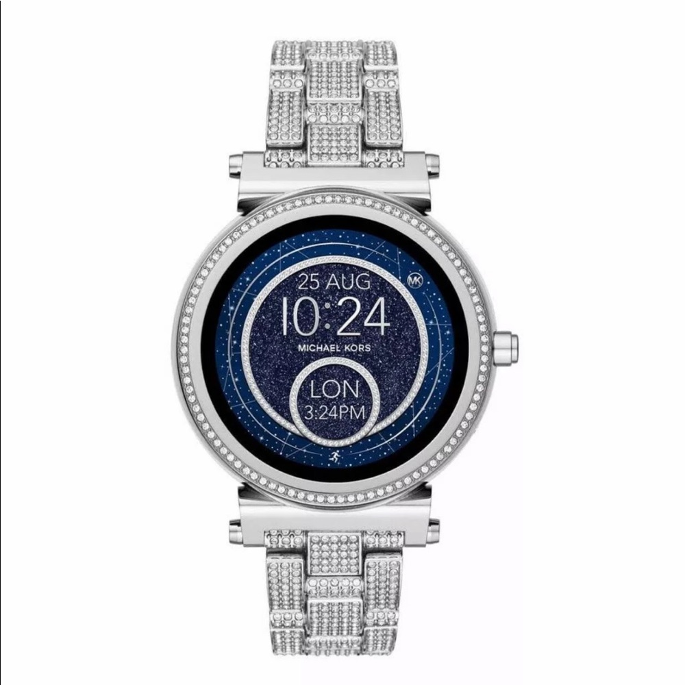 Michael Kors Sofie Smartwatch Platinum Ice*RARE*
